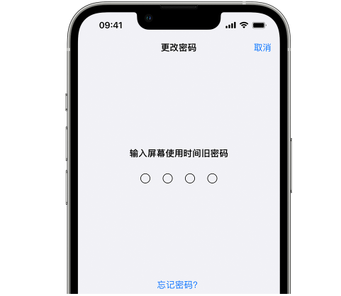 江宁iPhone屏幕维修分享iPhone屏幕使用时间密码忘记了怎么办 