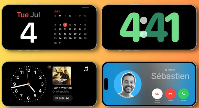 江宁苹果手机维修分享iOS17横屏充电待机显示有什么好处 