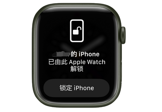 江宁苹果手机维修分享用 AppleWatch 解锁配备面容 ID 的 iPhone方法 