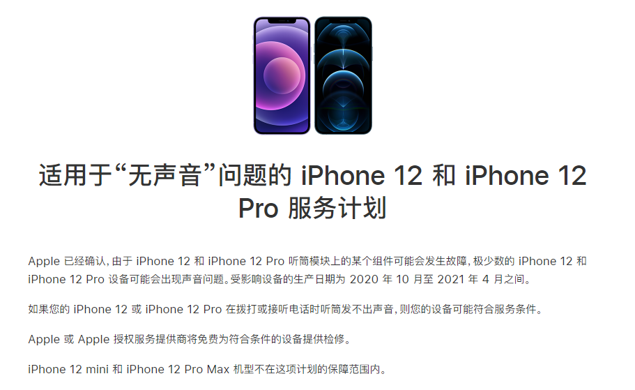 江宁苹果手机维修分享iPhone 12/Pro 拨打或接听电话时无声音怎么办 